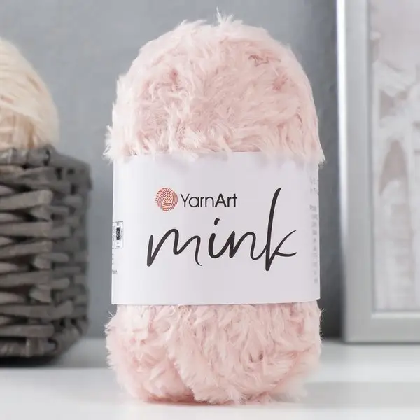 Пряжа для вязания «Mink» полиамид 75м/50гр, 341 розовый