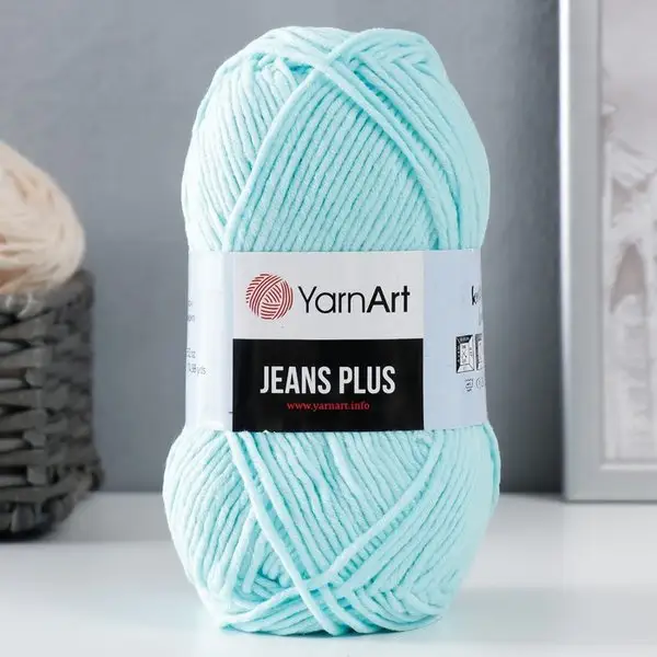 Пряжа для вязания «Jeans plus» 160м/100гр, 76 айсберг