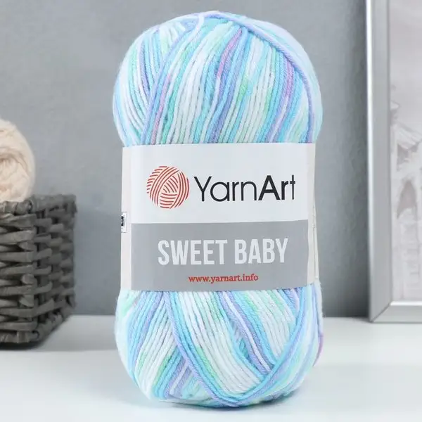Пряжа для вязания «Sweet Baby» 903 бирюза-сирень