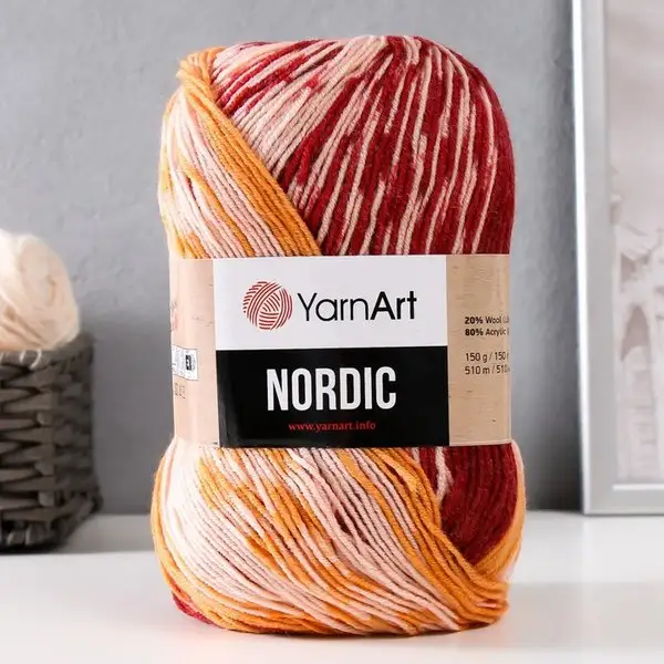 Пряжа для вязания «Nordic» 510м/150гр, 667 принт
