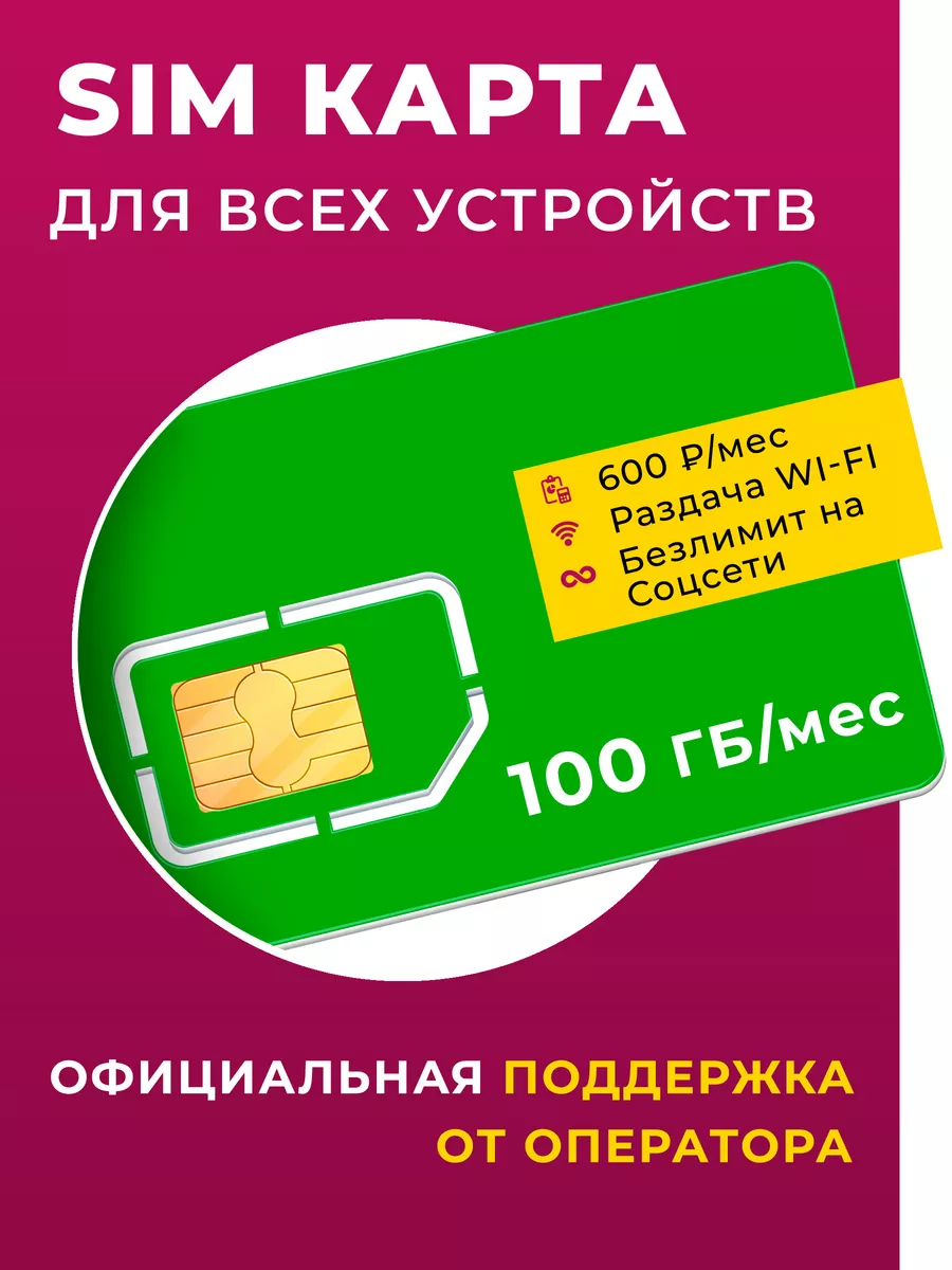 Сим карта мегафон безлимитный интернет симка sim симкарта AirNetPro  170734583 купить в интернет-магазине Wildberries