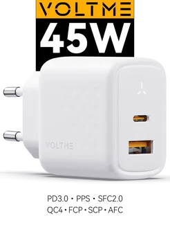 Revo 45 Duo CA GaN быстрая зарядка для iphone Type-C 45 Вт VOLTME 170734586 купить за 2 439 ₽ в интернет-магазине Wildberries