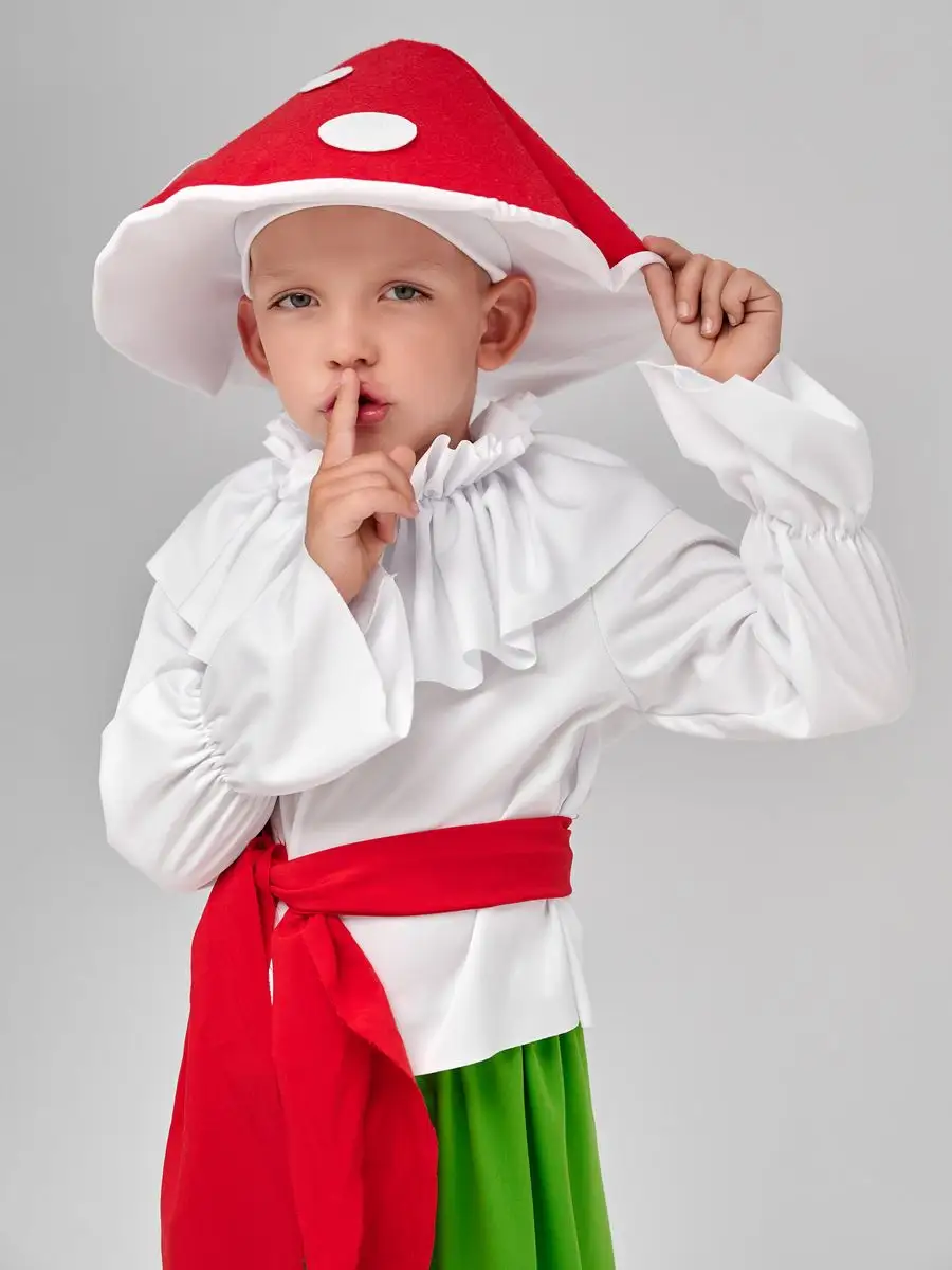 5131 Детский карнавальный костюм Гриб Мухомор от 4 до 7 лет