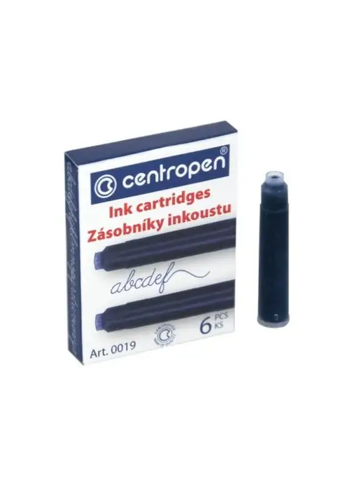 CENTROPEN Картриджи чернильные, синие, 6 шт, 6 шт, фото 2