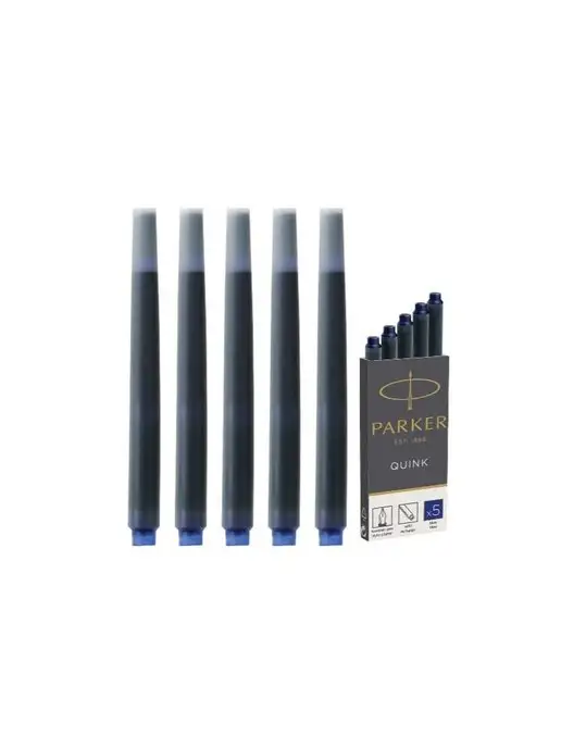 PARKER Картриджи чернильные Cartridge Quink Long, синие, 5 шт, 5 шт, фото 2