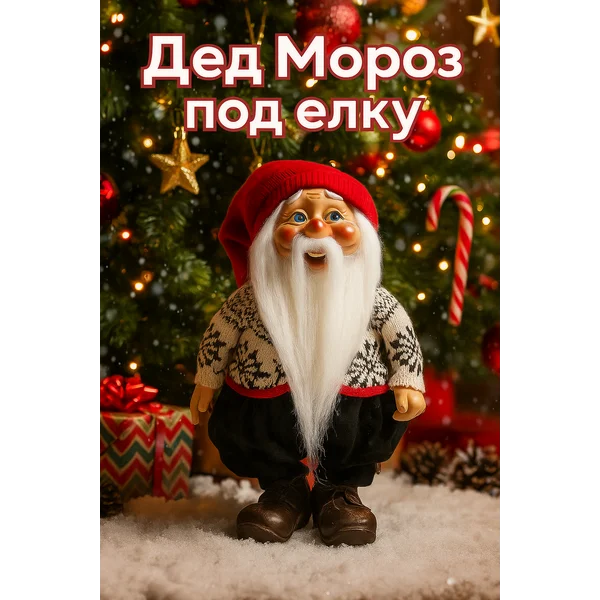 Фигурка новогодняя Дед Мороз под елку декоративная для детей