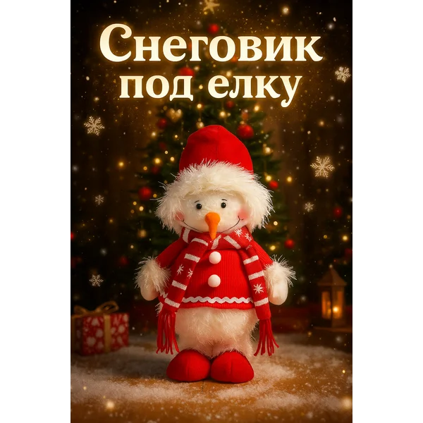 Фигурка новогодняя Снеговик под елку декоративная для детей