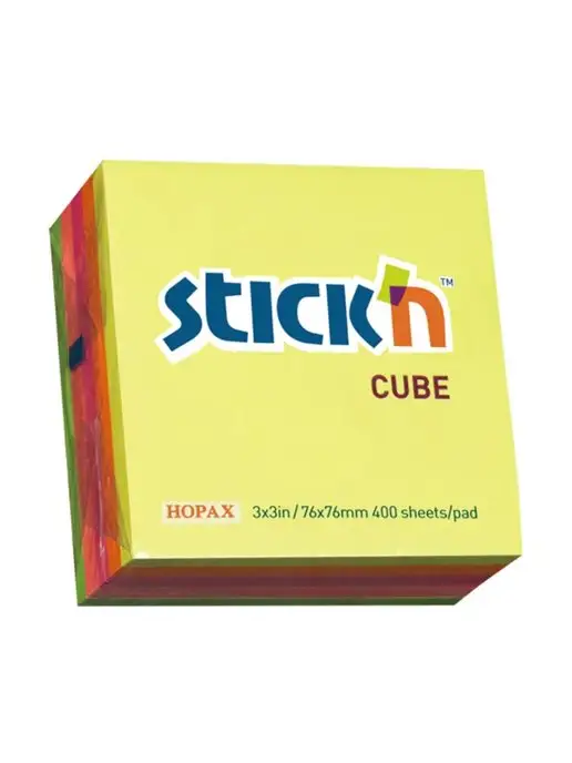 Stick'n Стикеры неоновые самоклеящиеся, 5 цв, зеленый, фото 2