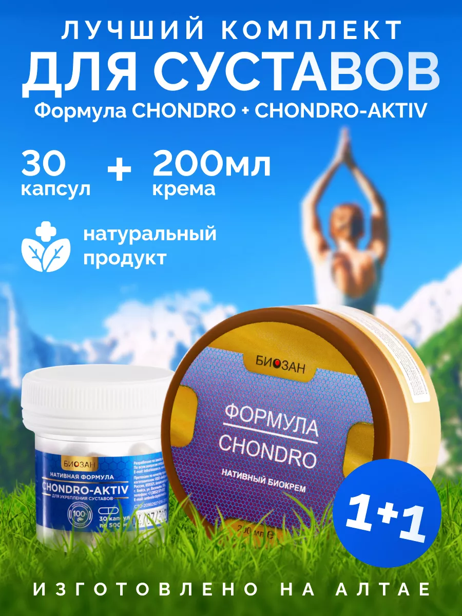 Формула Chondro + Хондро-Актив Биозан 170830787 купить за 2 509 ₽ в  интернет-магазине Wildberries