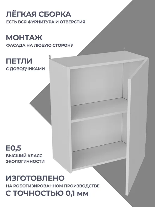 КРАФТМЕБЕЛЬ Навесной шкаф 70см Лофт В700 кухонный гарнитур, вариант, фото 2