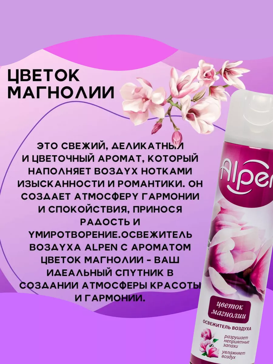 Набор 4 шт Освежитель воздуха 4 х 300 мл Alpen 170853258 купить за 378 ₽ в  интернет-магазине Wildberries