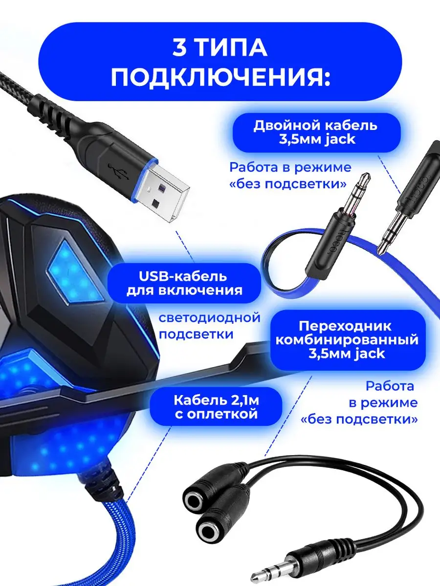 Наушники проводные с микрофоном большие игровые для пк STIMAXON 170868893  купить за 1 215 ₽ в интернет-магазине Wildberries