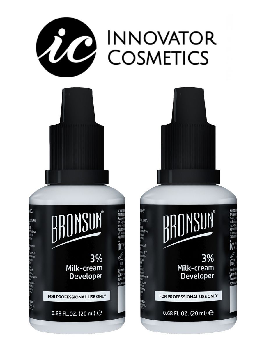 Инноватор косметик. Оксидант-молочко Bronsun 3%. Оксидант молочко Bronsun. Innovator Cosmetics оксидант-молочко Bronsun 3%, 20мл. Кремовый Bronsun окислитель.