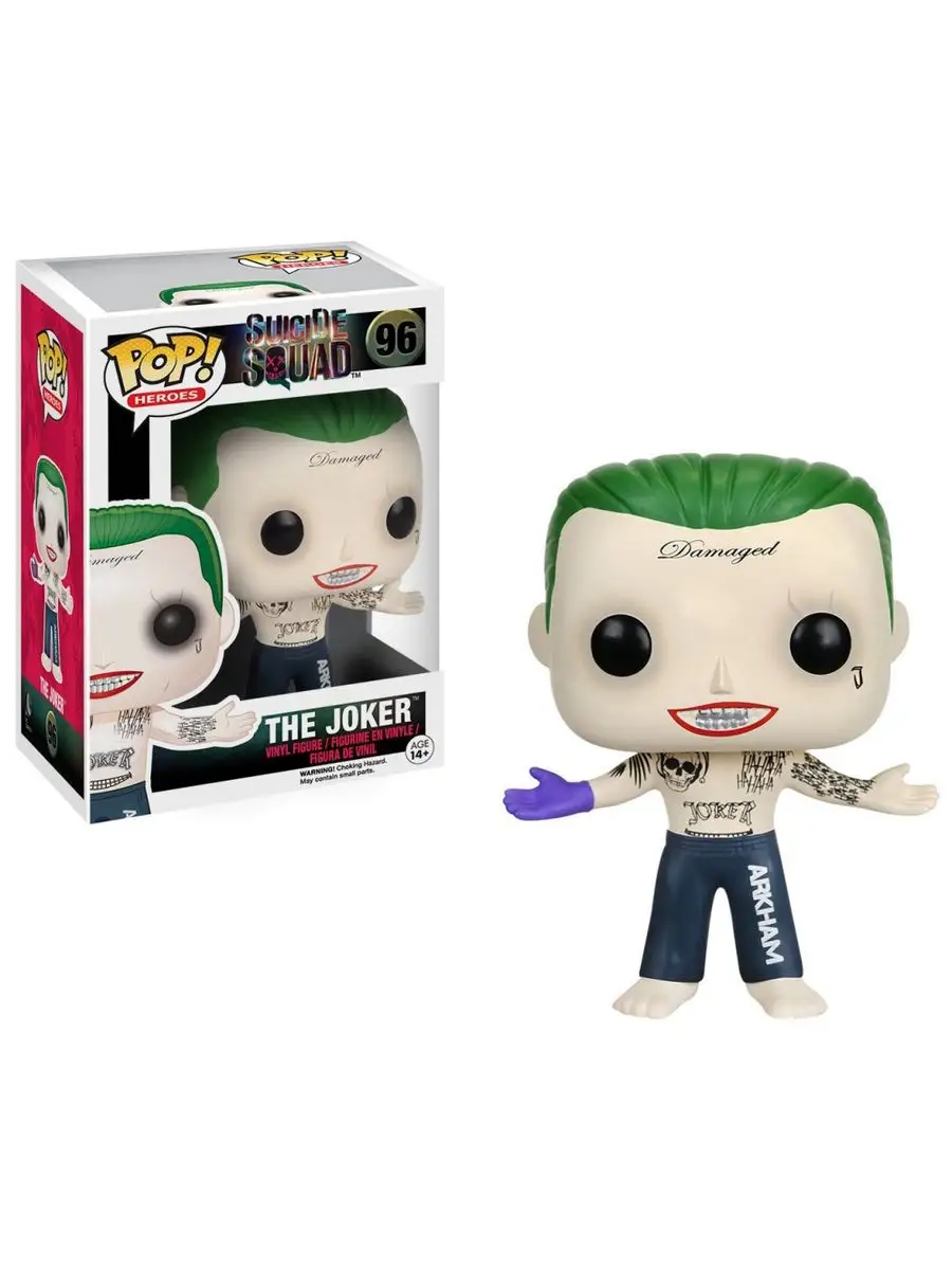 Фигурка Funko POP! Отряд самоубийц - joker Джокер 96 Funko 170883846 купить  в интернет-магазине Wildberries