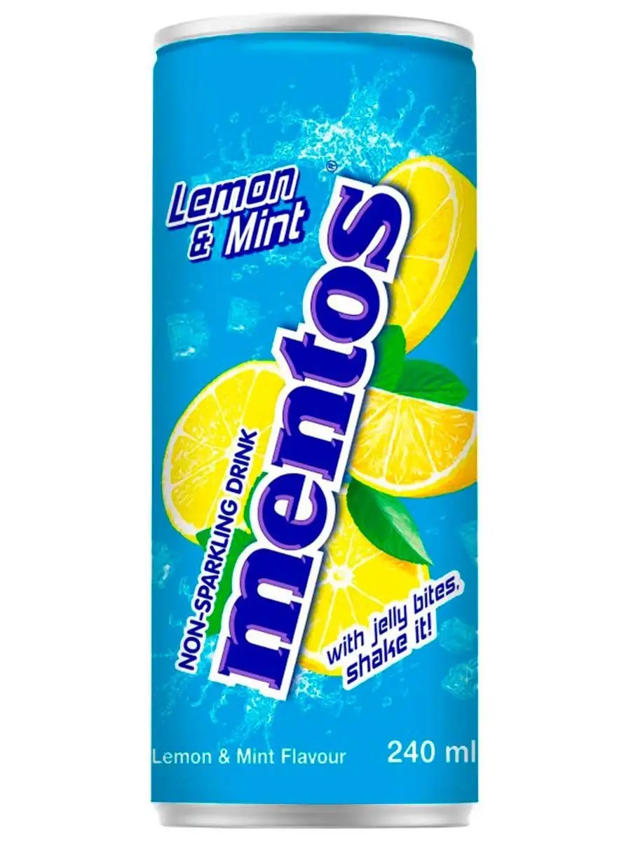 Напиток с желе Ментос Lemon & Mint лимон и мята, 240 мл Mentos 170883909  купить в интернет-магазине Wildberries