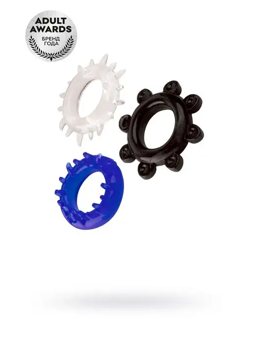 A-Toys by TOYFA Набор колец A-Toys ассорти, 3 см, синий, фото 2