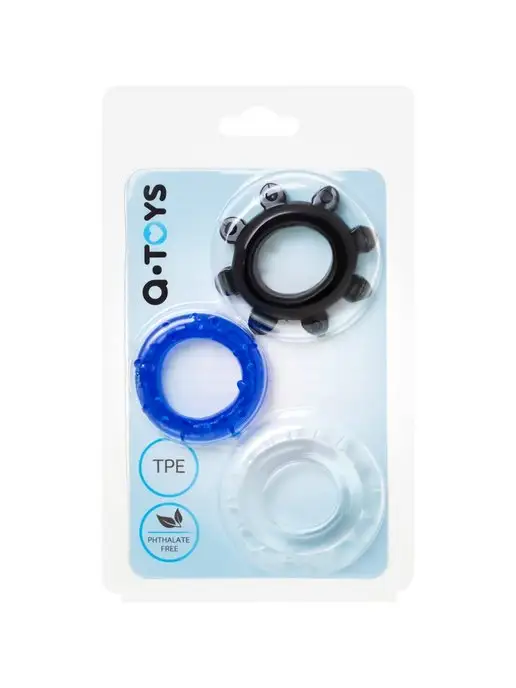 A-Toys by TOYFA Набор колец A-Toys ассорти, 3 см, синий, фото 4
