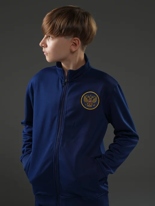 Football Shop Костюм спортивный на молнии Россия, синий, фото 8
