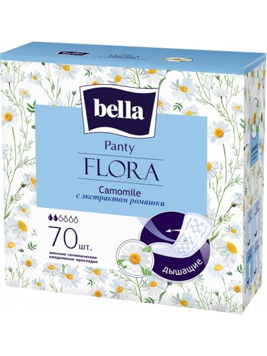 Flora bella. Bella Flora Camomile прокладки 10шт. Прокладки Bella Flora panty ежедневные 70шт Camomile. Bella прокладки ежедневные panty Flora Camomile, 70 шт./уп. (С экстрактом ромашки).