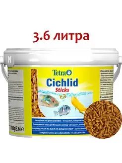 Cichlid Sticks 3,6л корм для рыб (палочки) TETRA 171000635 купить за 3 292 ₽ в интернет-магазине Wildberries