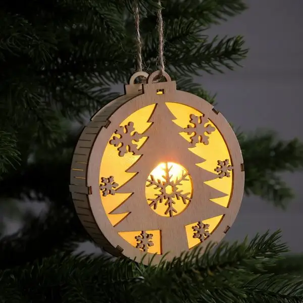 Светящаяся елочная игрушка елочка