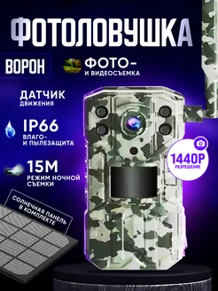 Фотоловушка с солнечной батареей Ворон 14MP, 128гб Verified 171079418 купить за 7 911 ₽ в интернет-магазине Wildberries