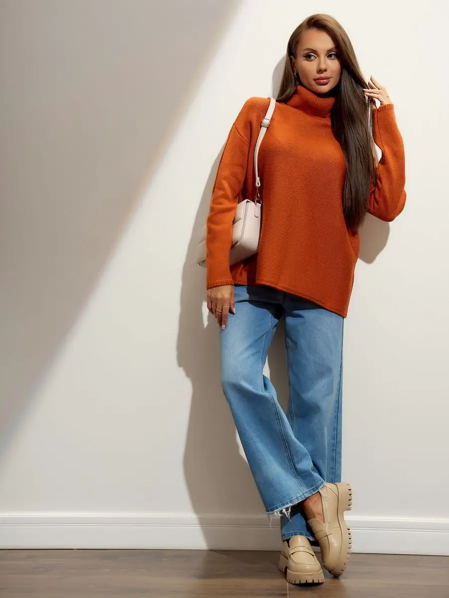 Джемперы оранжевого цвета для женщин
