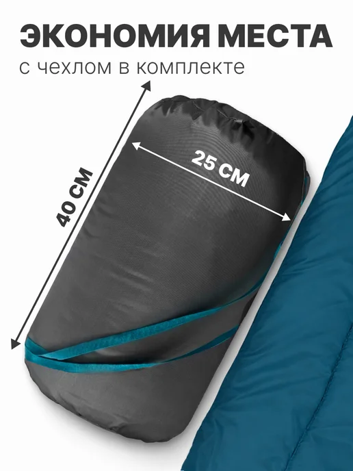 Castra Спальный мешок летний туристический, голубой, фото 8