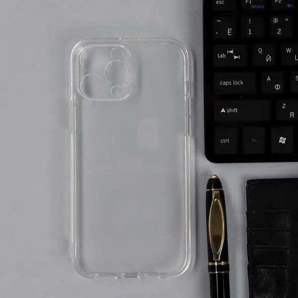 Чехол для iPhone 13 Pro Max силиконовый прозрачный