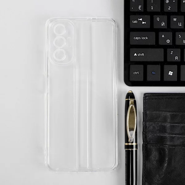 Чехол для телефона Tecno Pova 3, силиконовый, прозрачный