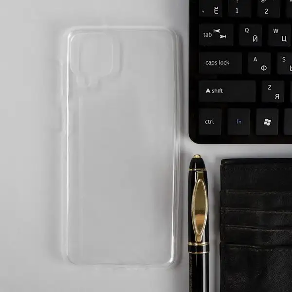 Чехол для телефона Samsung A12, силиконовый прозрачный