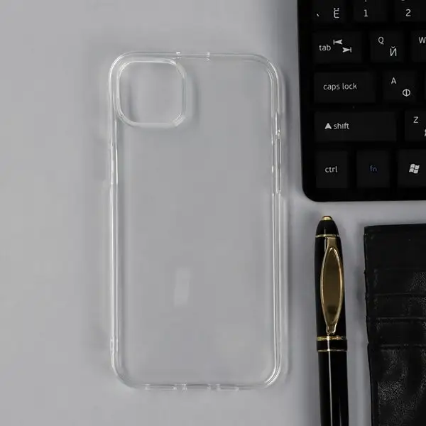 Чехол для iPhone 14 Plus силиконовый прозрачный