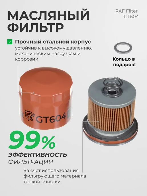 RAF FILTER Комплект фильтров для ТО Kia Rio 3, Hyundai Solaris, вариант, фото 7
