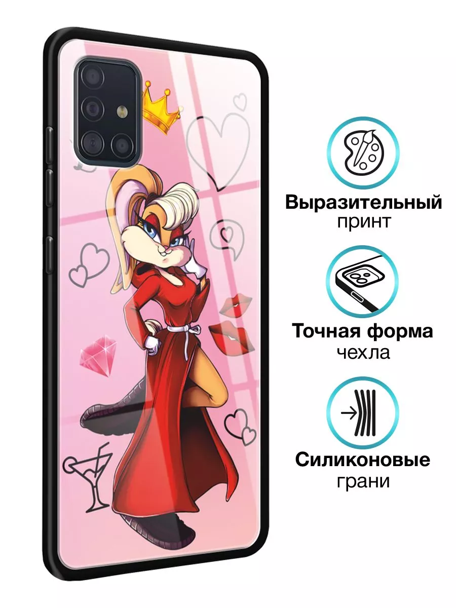 Стеклянный чехол на Samsung Galaxy A51 / Самсунг Галакси А51 Samsung  171108210 купить за 539 ₽ в интернет-магазине Wildberries