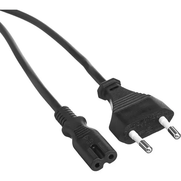 Кабель питания PCN-0,5S, CEE 7/16 — C7, 2-pin, 0.5 м, черный