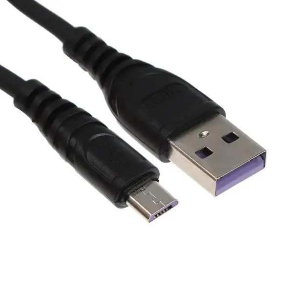 Кабель microUSB — USB, 3 А, 1.2 м, быстрая зарядка