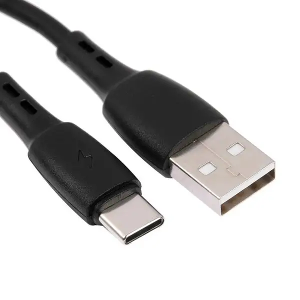 Кабель CAR-C-AC1M-BK, Type-C — USB, 2.4 А