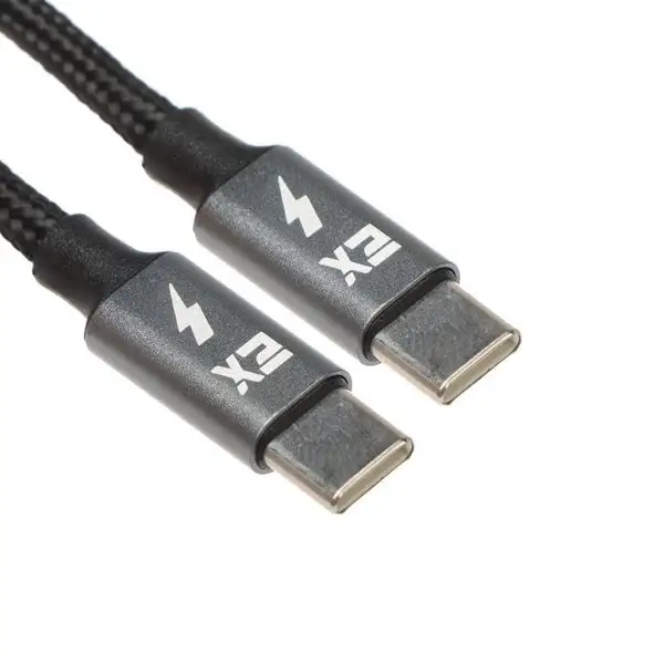 Кабель Type-C — Type-C , 3 А, 1 м, 60 Вт