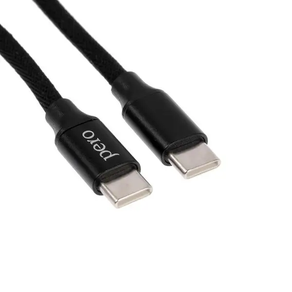 Кабель Type C — Type C, 3А, 2м, черный