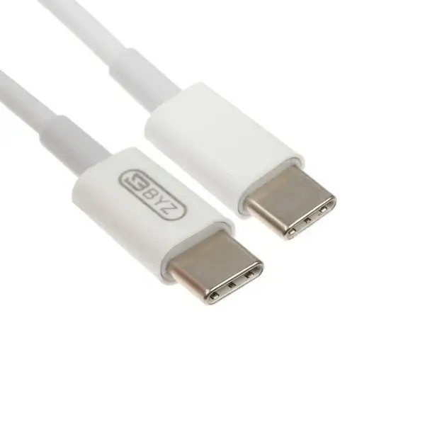 Кабель BC-020, Type-C — Type-C, 18 Вт, 1 м, ПВХ оплетка