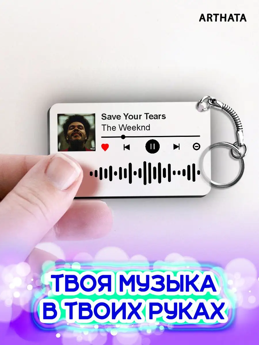 Спотифай Брелок The Weeknd - Save Your Tears Arthata-spotify постер  Спотифай постер 171140362 купить за 267 ₽ в интернет-магазине Wildberries