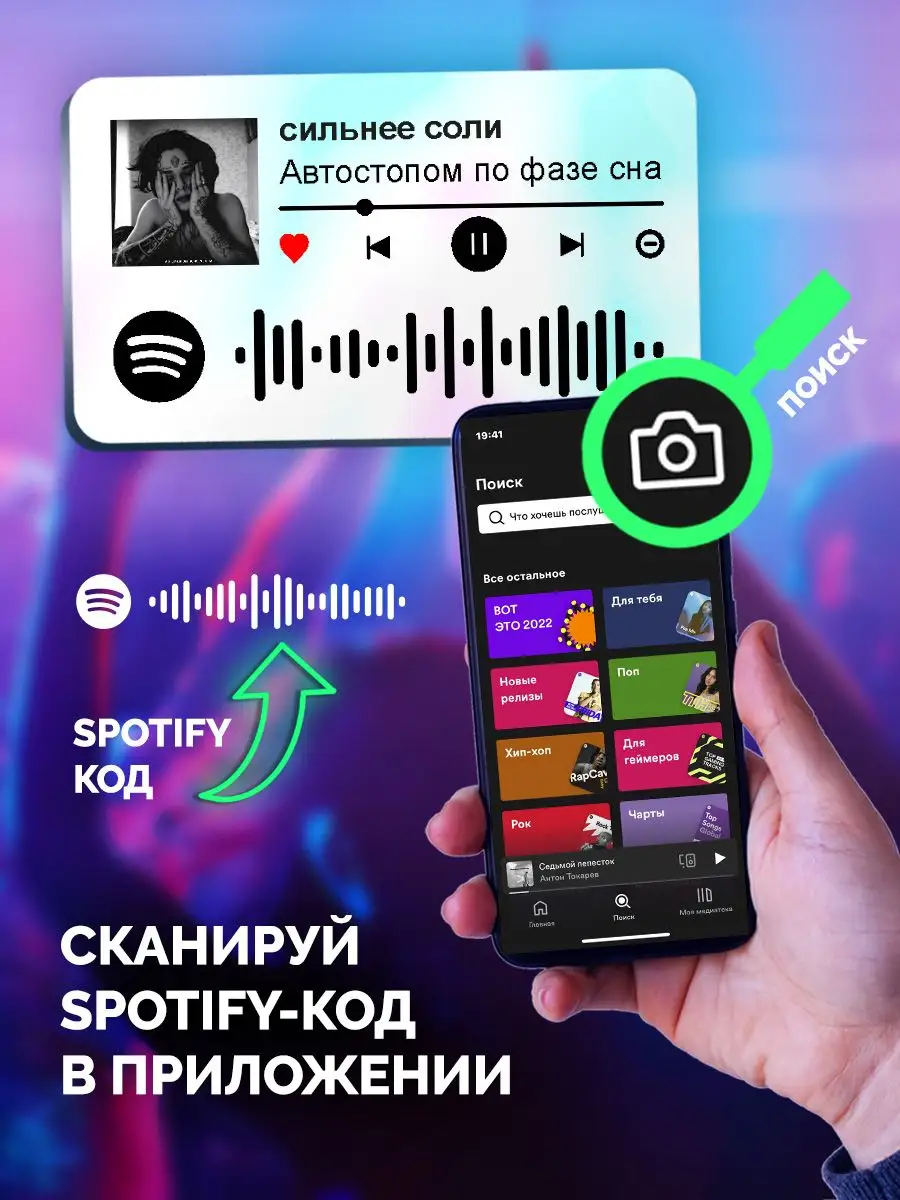 Спотифай Брелок автостопом по фазе сна - сильнее соли Arthata-spotify  постер Спотифай постер 171140414 купить за 267 ₽ в интернет-магазине  Wildberries