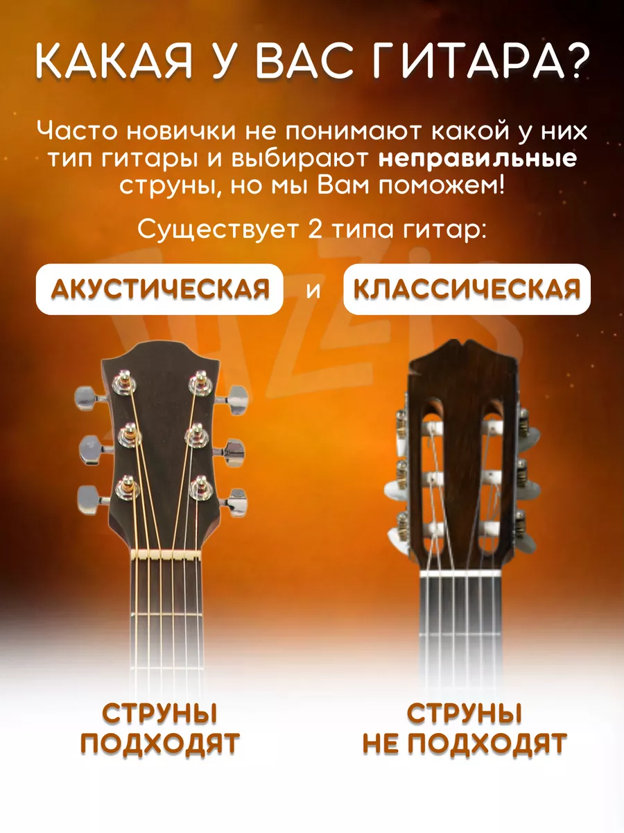 Струны для акустической гитары, 2 комплекта JAZZIS 171141671 купить за 602  ₽ в интернет-магазине Wildberries