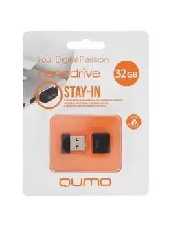 Флеш накопитель Nano 32Gb черный (QM32GUD-NANO-B) QUMO 171153372 купить за 586 ₽ в интернет-магазине Wildberries