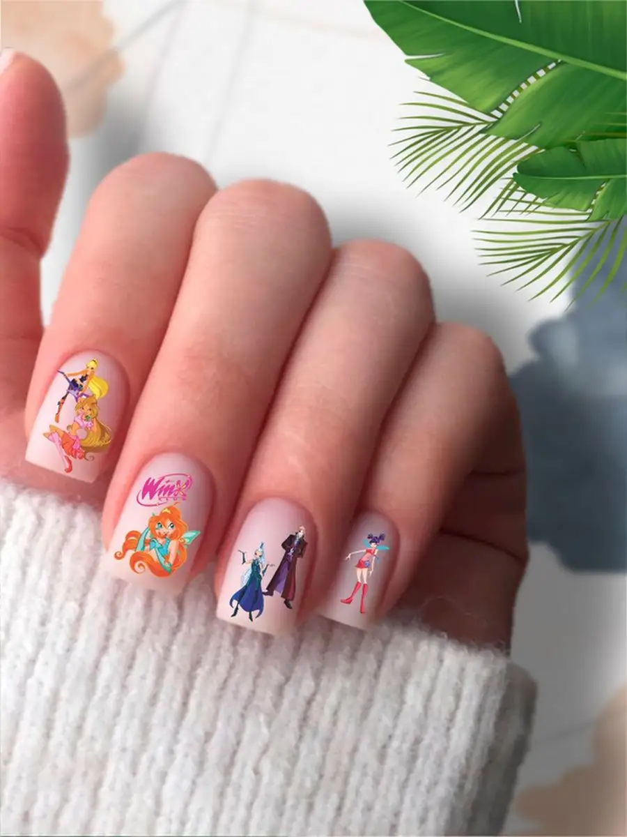 Маникюр Винкс in | Nail designs, Nail art, Manicure