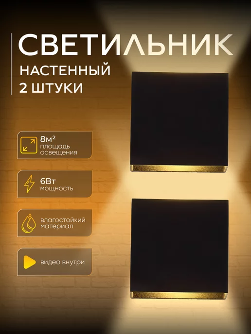 LED for home Светильник настенный светодиодный лофт