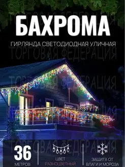 Гирлянда уличная Бахрома 36м Гирлянда светодиодная на дом Торговая Федерация 171166136 купить за 1 598 ₽ в интернет-магазине Wildberries