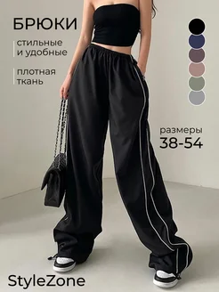 Штаны широкие черные карго оверсайз y2k sk8 StyleZone 171198897 купить за 1 493 ₽ в интернет-магазине Wildberries