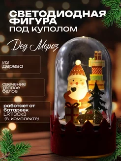 Декоративная фигурка Дед Мороз под куполом Luazon Lighting 171222313 купить за 138 ₽ в интернет-магазине Wildberries