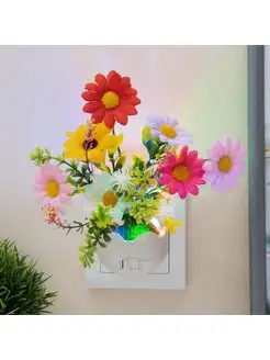 Ночник Цветы LED RGB RISALUX 171244160 купить за 363 ₽ в интернет-магазине Wildberries